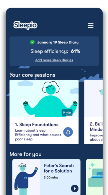 Sleepio app product image