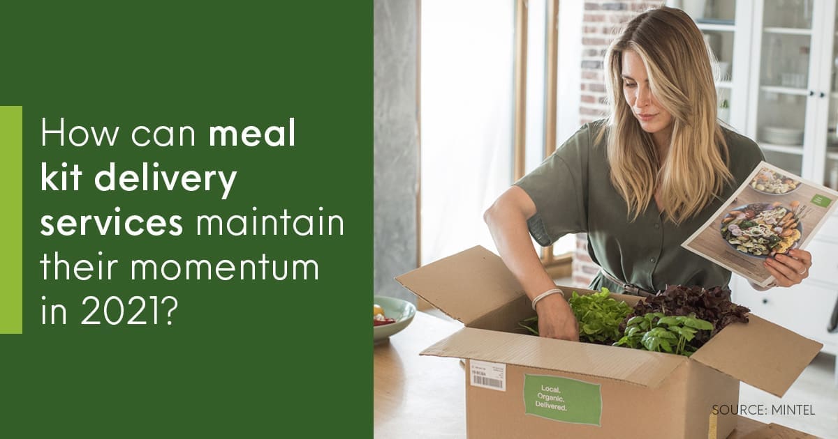 How can meal kit delivery services maintain their momentum in 2021?