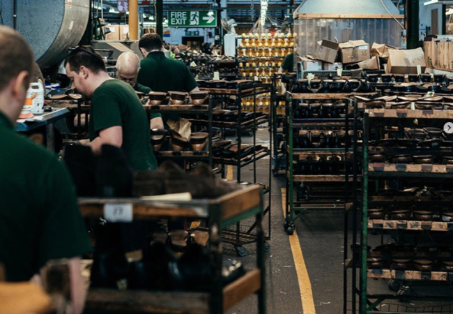 Loake footwear warehouse. 